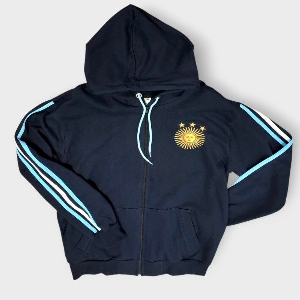 Producto - Campera con friza Adulto Sol y estrellas Azul marino Talle XL