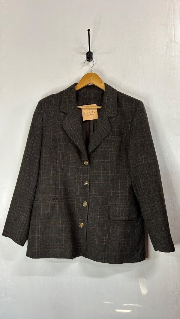 Producto - SACO MARRÓN CUADRILLÉ