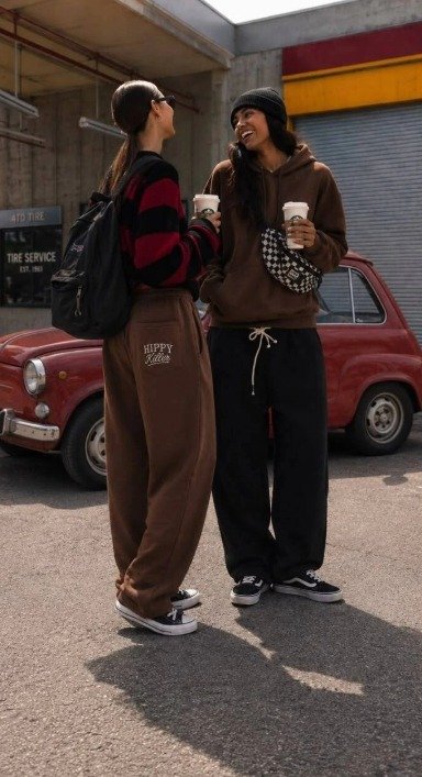 Producto - Pantalon Jogger Baggy Frisa Pesada Chocolate Hippy Killer