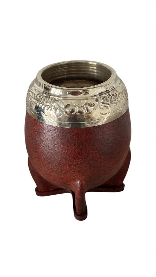 Producto - MATE TORPEDO VIROLA CINCELADA MARRON