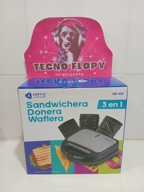 Producto - Máquina 3 en 1 sandwichera donera waflera