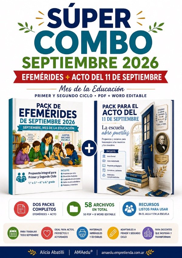 Producto - SÚPER COMBO SEPTIEMBRE (Acto y Efemérides)