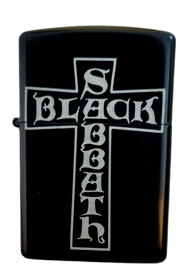Producto - ENCENDEDOR RECARGABLE A BENCINA BLACK SABBATH CRUZ