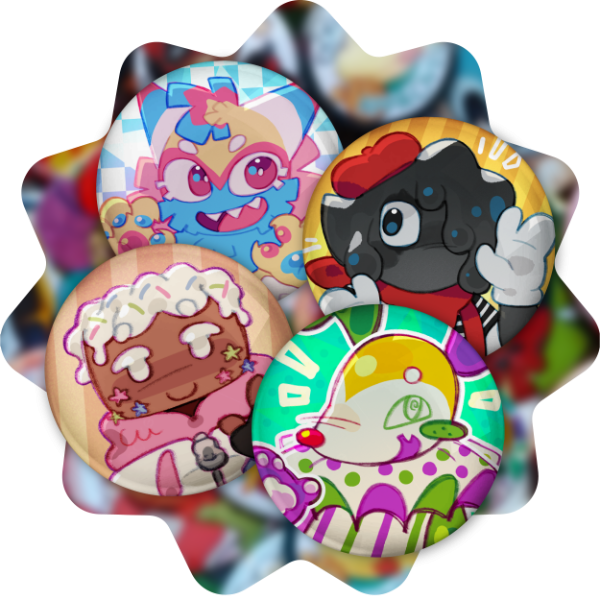 Producto - Pines 38mm - Dandy's World