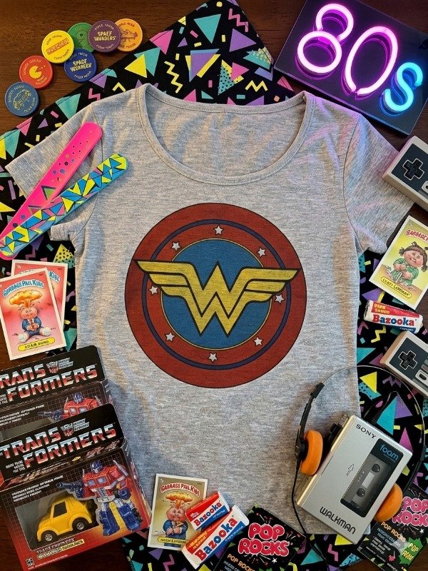 Producto - Remera Mujer Wonder Woman Gris