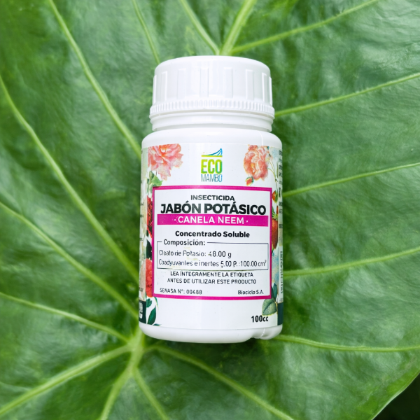 Producto - Jabón Potásico + Neem + Canela 100 Ml / Eco Mambo