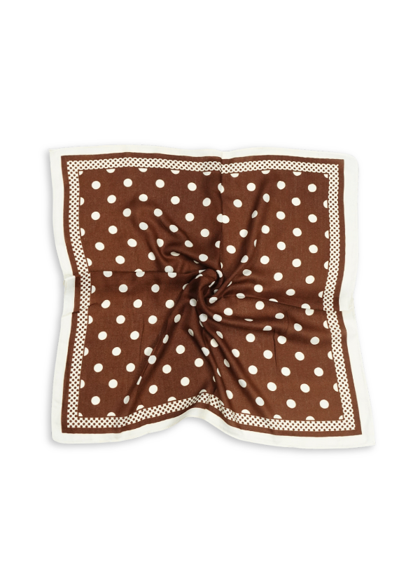 Producto - Pañuelo  Lunares chocolate