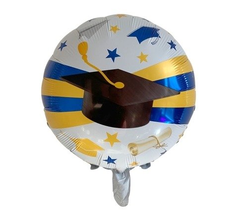 Producto - Graduado Azul y Amarillo - Circulo 18"
