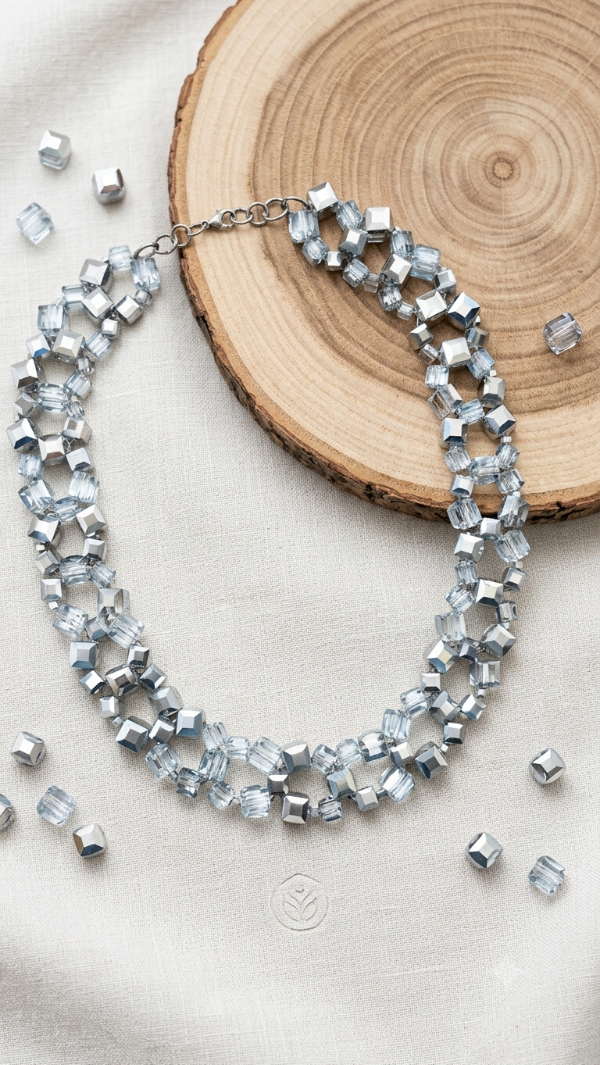 Producto - Collar Cubico Plata - 2
