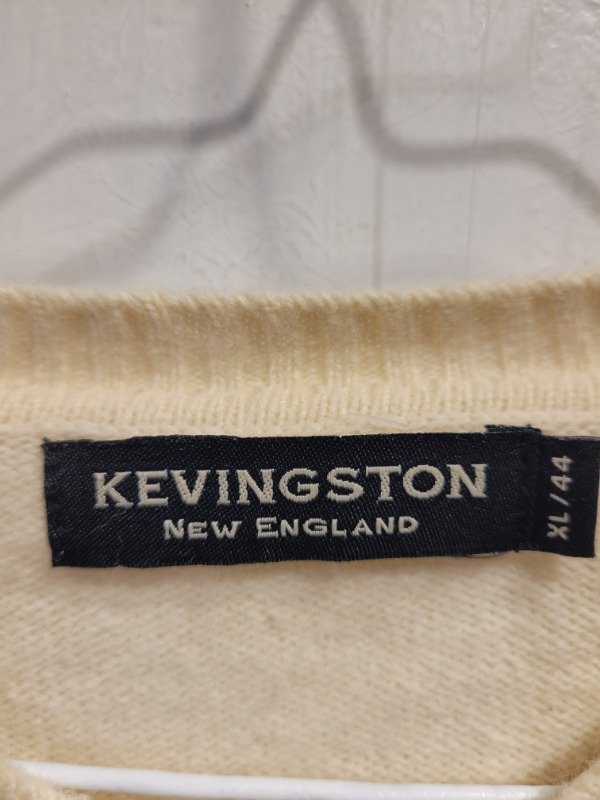 Producto - Sweater KEVINGSTON beige con rombos Talle XXL - PRECIO: 54X - 3