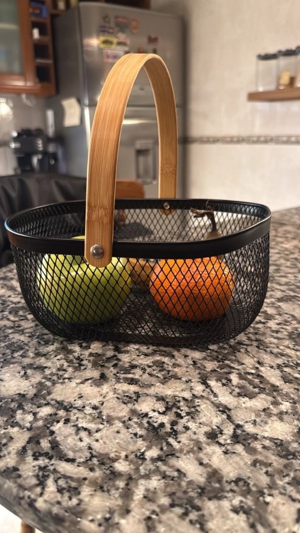 Producto - Cesta organizadora red + bamboo - 1