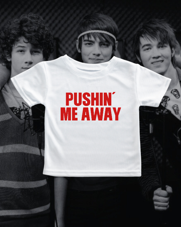 Pushin my away baby tee