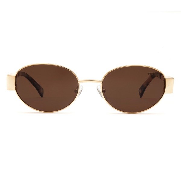 Producto - Prune Kira Metal Dorado - Cristales Sepia - 0