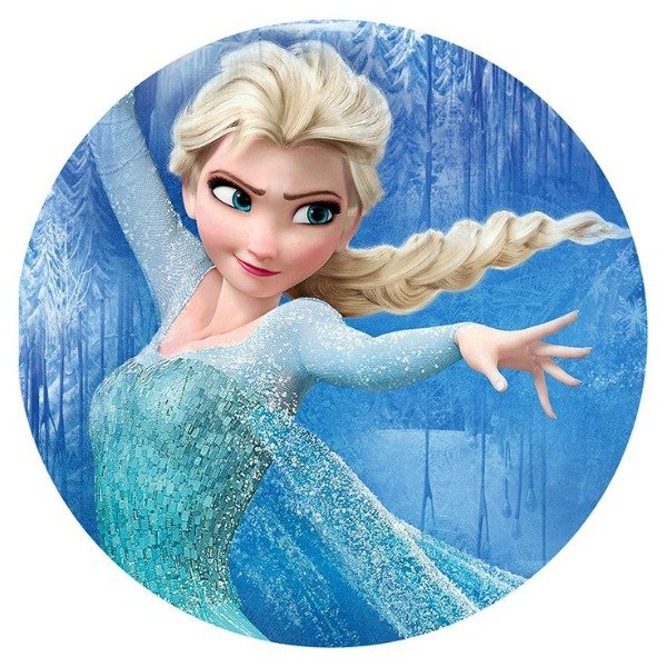 Producto - Lamina comestible redonda 20cm frozen 4