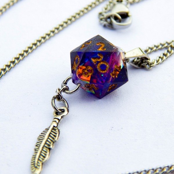 Producto - Collar Mini D20: Sorcerer
