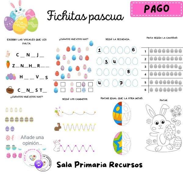 Producto - Pascua 1er grado