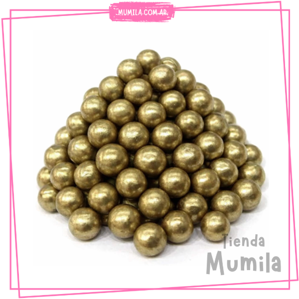 Producto - Perlas dorado confite Proin x50gr
