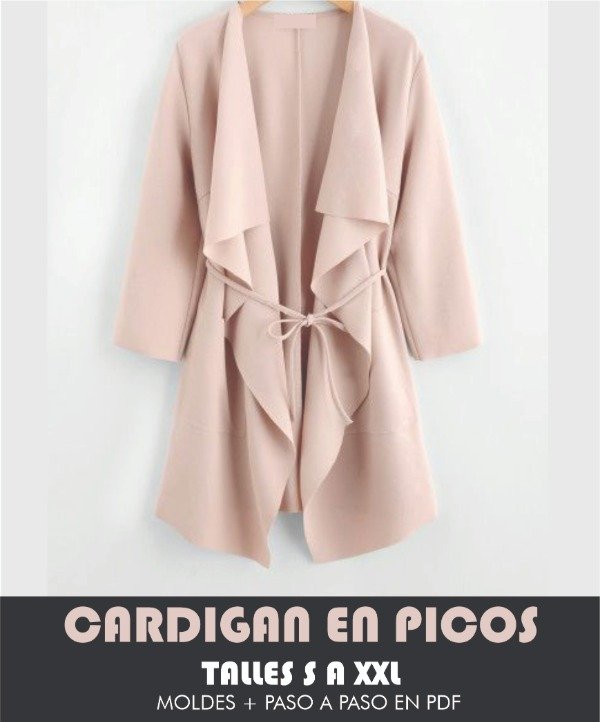 Producto - MOLDES CARDIGAN EN PICOS