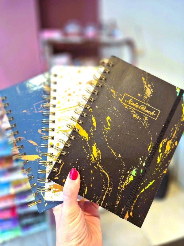 Producto - CUADERNO A5 MARMOLADO ANILLADO