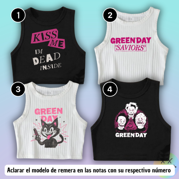 Producto - Musculosas Green Day #1