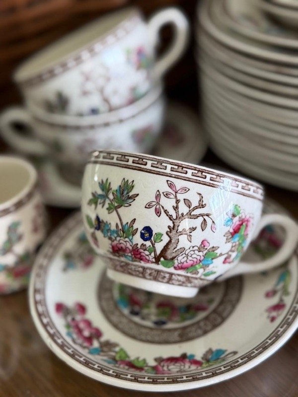 Producto - Taza y plato de té Indian Tree