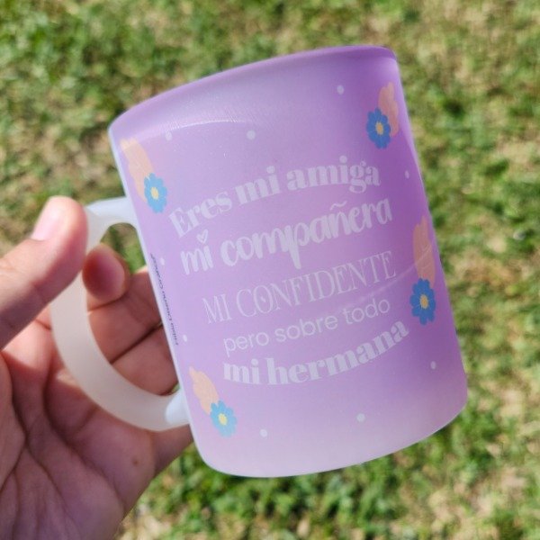 Producto - Taza de vidrio esmerilado