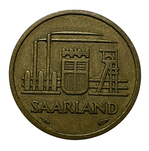 Producto - Protectorado del Sarre 10 francos, 1954 (KM#1)