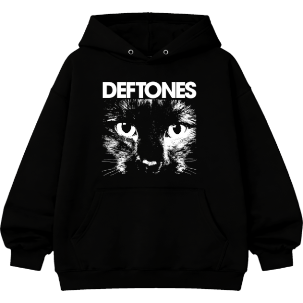 Producto - Deftones Buzo Canguro - Black Cat