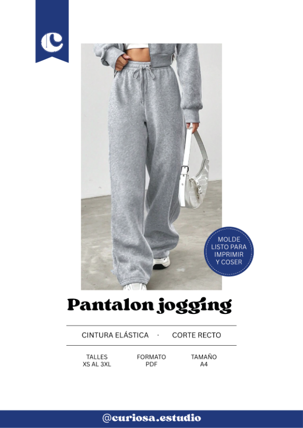 Producto - Pantalón Jogging Recto - Modle digital - PDF descargable