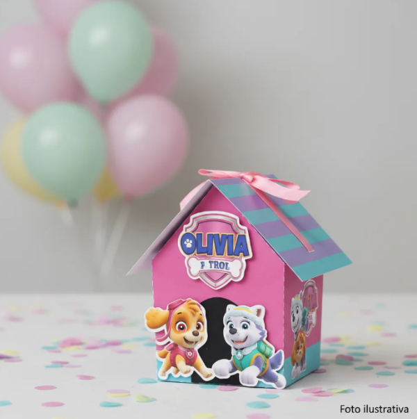 Producto - Caja Imprimible Casita Skye Y Everest Paw Patrol Souvenirs - 1