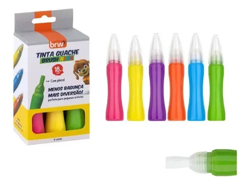 Producto - TINTA GUACHE BRW x4 NEON