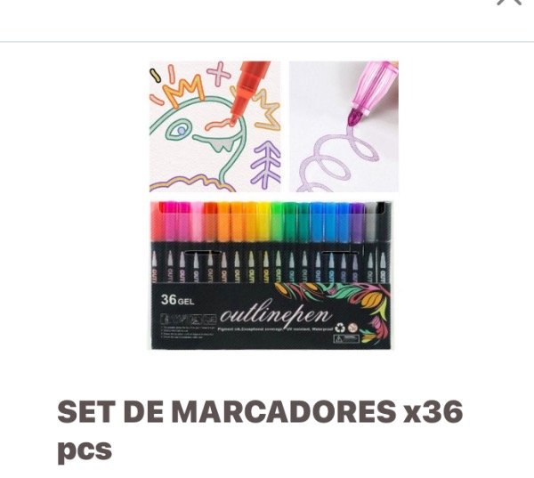 Producto - Marcadores metalizados x 36 pcs