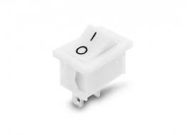 Producto - LLAVE TECLA MICRO 2P BLANCA ON OFF 3A 250V