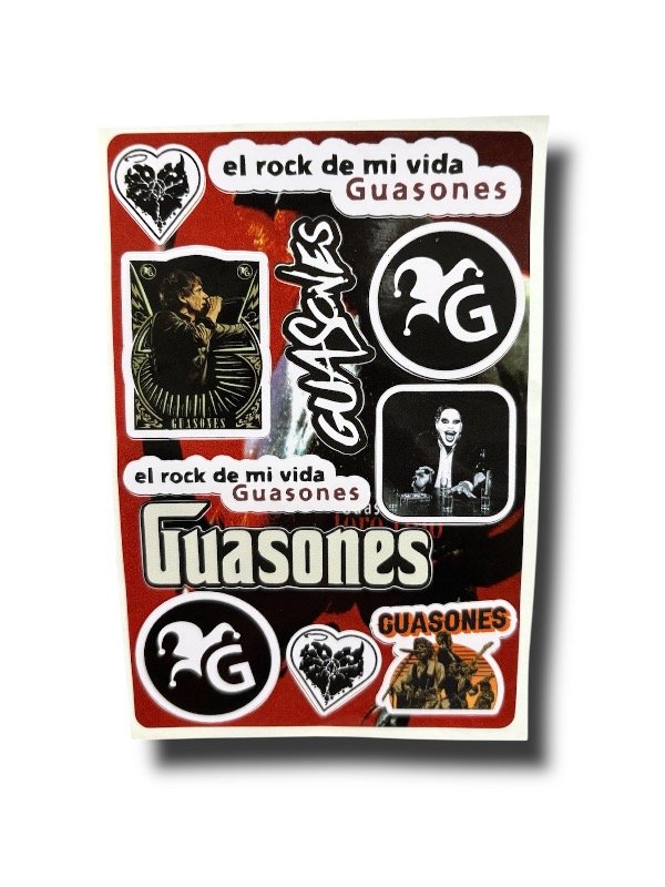 Producto - PLANCHA STICKERS GUASONES