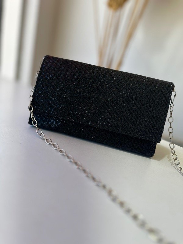 Producto - SOBRE TRIANGULAR GLITER NEGRO