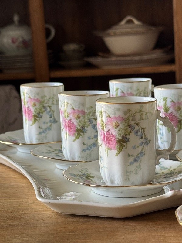 Producto - 6 Tacitas chocolate porcelana Limoges - 3