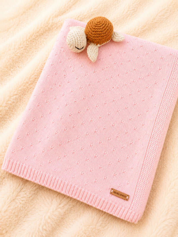 Producto - MANTA PINTITAS ROSA BEBE