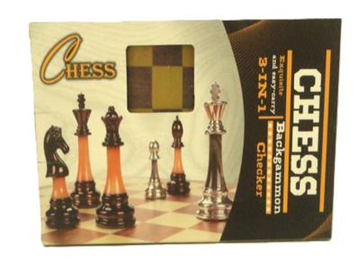 Producto - Ajedrez 3 en 1 De madera 37888
