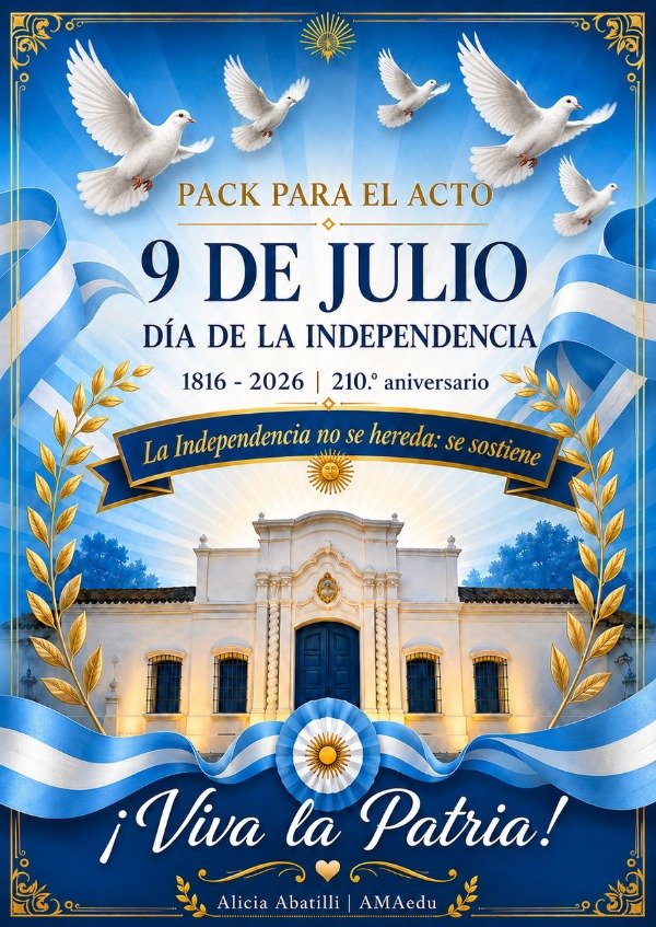 Producto - Pack ACTO 9 DE JULIO (Ambos Ciclos)