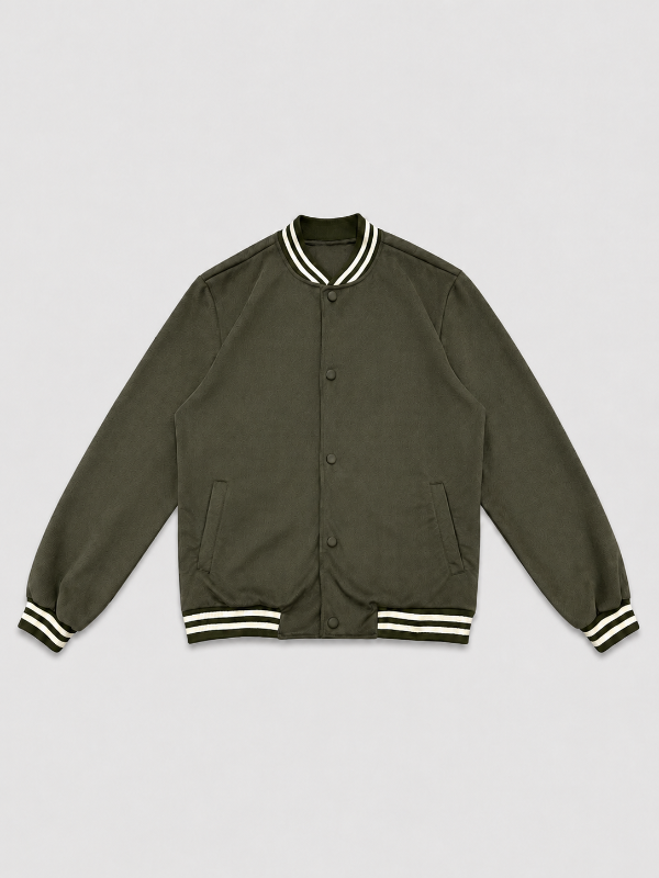 Producto - CAMPERA BOMBER UNIVERSITARIA VERDE - 0
