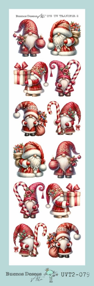 Producto - NAVIDAD - Lamina DECO TRANSFER FACIL UVT2 079 8,5x28cm