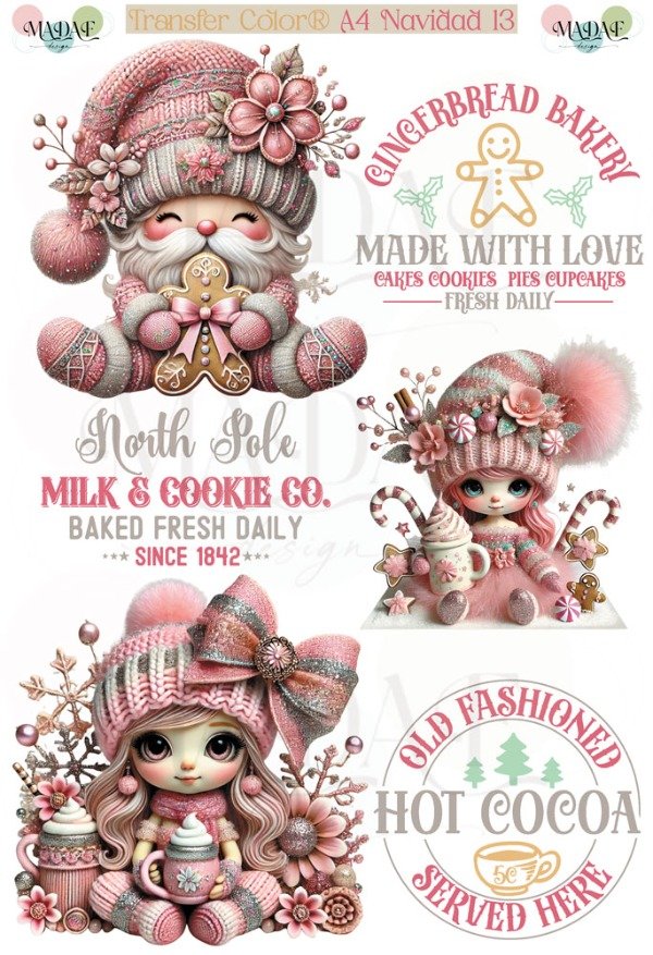 Producto - TRANSFER COLOR A4 NAVIDAD 13