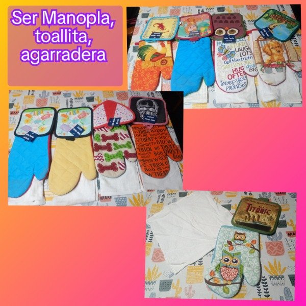 Producto - Set manopla, toallita, agarradera (disponible segunda foto)