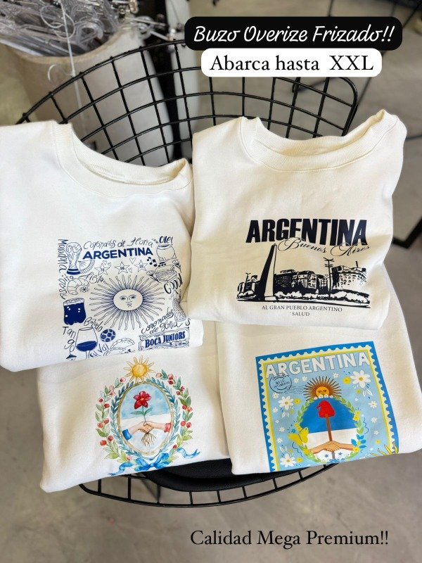 Producto - BUZO FRIZADO OVER ARGENTINA