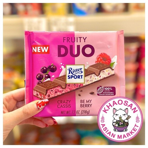 Producto - Chocolate DÚO crazy cassis y be my berry - Ritter sport chocolate alemán 218g