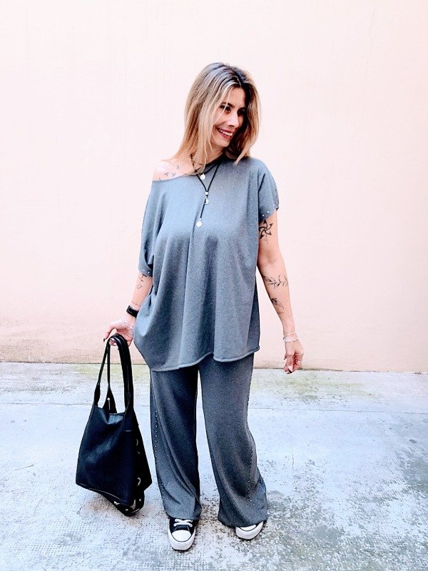 Producto - Conjunto Grecco topo manga corta