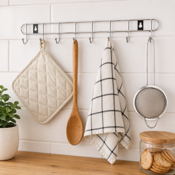 Producto - Perchero de Pared 8 Ganchos de Alambre