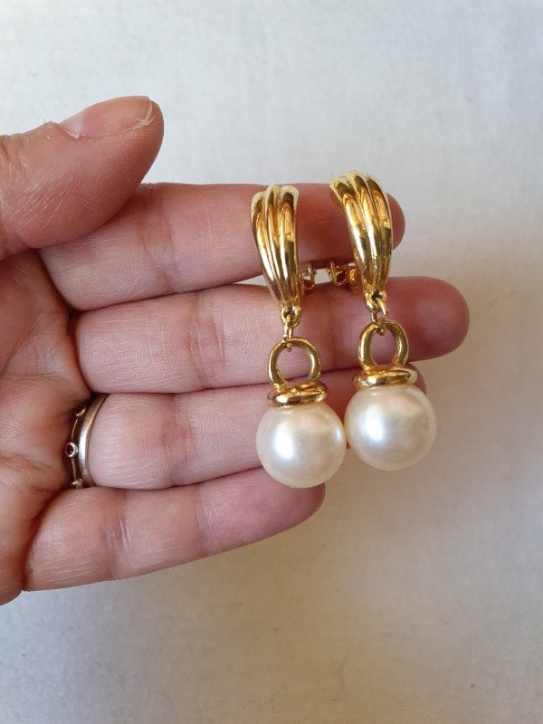 Producto - Aros Colgantes Perlas Divine