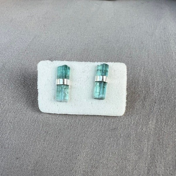 Producto - AROS PERNO TURMALINA AZUL