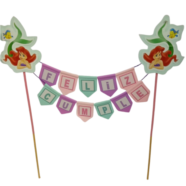 Producto - Topper banderin princesas - 2